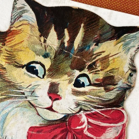 Vintage Tabby Cat Nursery Wall Artwork Print - Picture 6 of 8